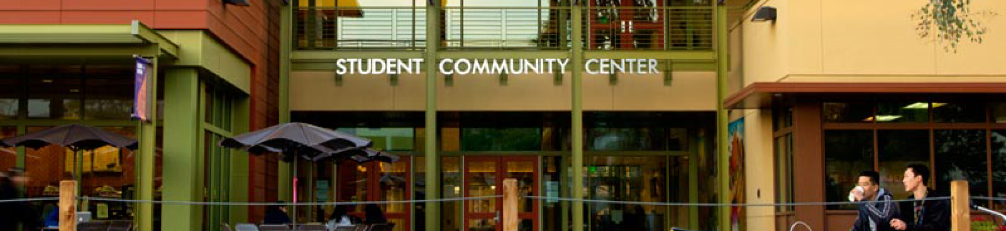 Entrance to UC Davis Student Community Center